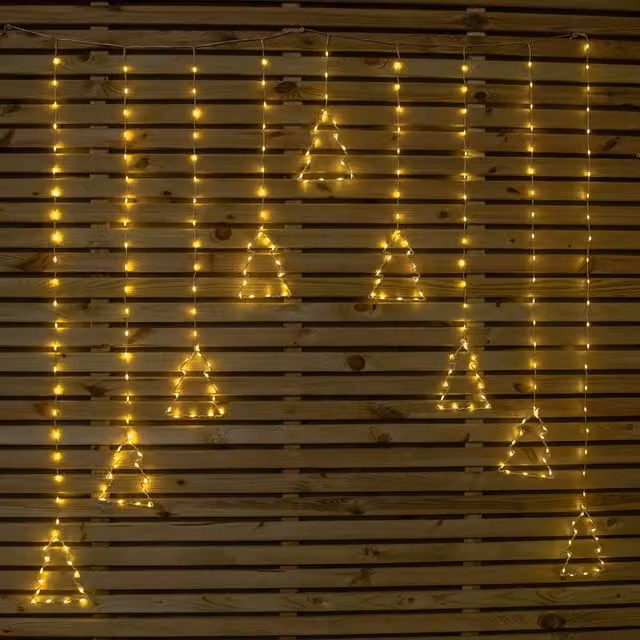 Samuel Alexander FlexiBrights Christmas Tree Curtain Lights, Warm White, W: 120 cm, H: 120 cm, D: 120 cm