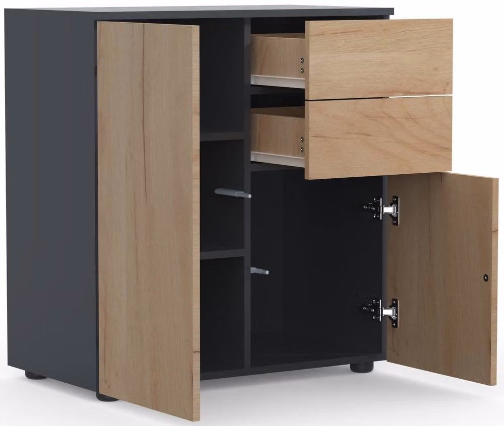 VCM Dalosa 4 Drawer Multicolour Metal Chest of Drawers Sideboard – 2