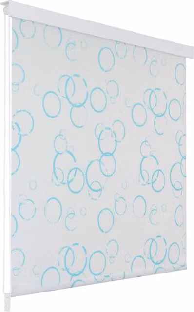 Berkfield Home Bubble Shower Roller Blind, White, W: 160 cm, H: 240 cm