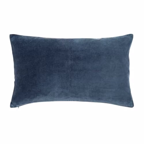 Christy Jaipur Luxury Filled Velvet Rectangular Cushion in Blue, W: 50 cm, H: 30 cm – 5