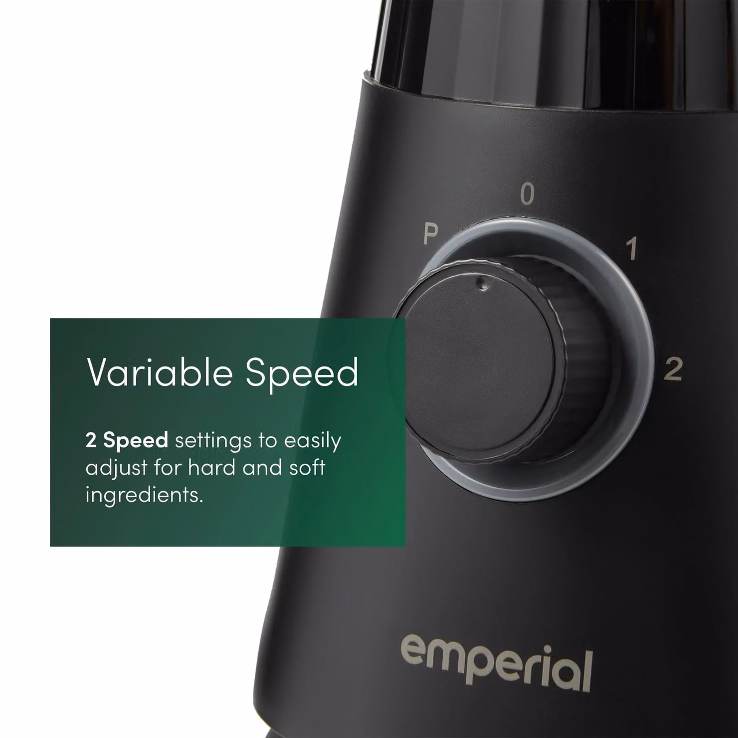 Emperial 600W Smoothie Maker and Ice Crusher with 1.5L Jug, 2 Speeds and Pulse Function in Black – 3