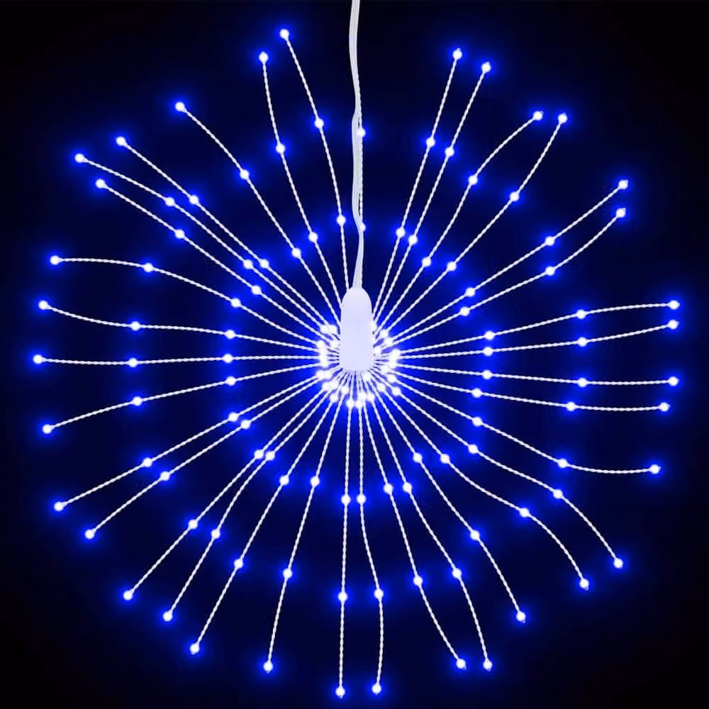 Berkfield Home Christmas Starburst LED Star Light, Blue, Diameter: 17 cm – 3