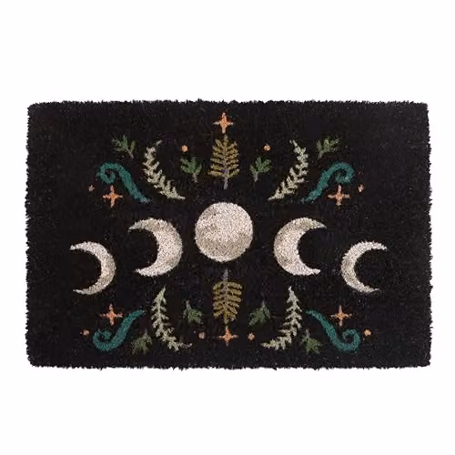 Something Different Wholesale Mystical Woodland Moon Phase Doormat, Black, W/D/H: 60 x 40 x 1 cm – 2