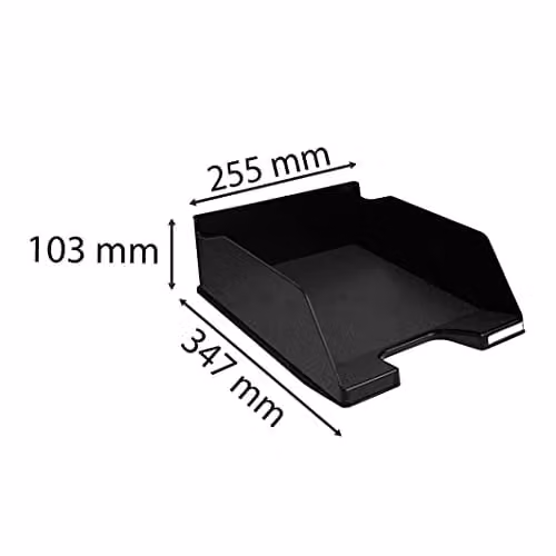 Exacompta Maxi Letter Tray Combo in Black for A4 Documents – 2