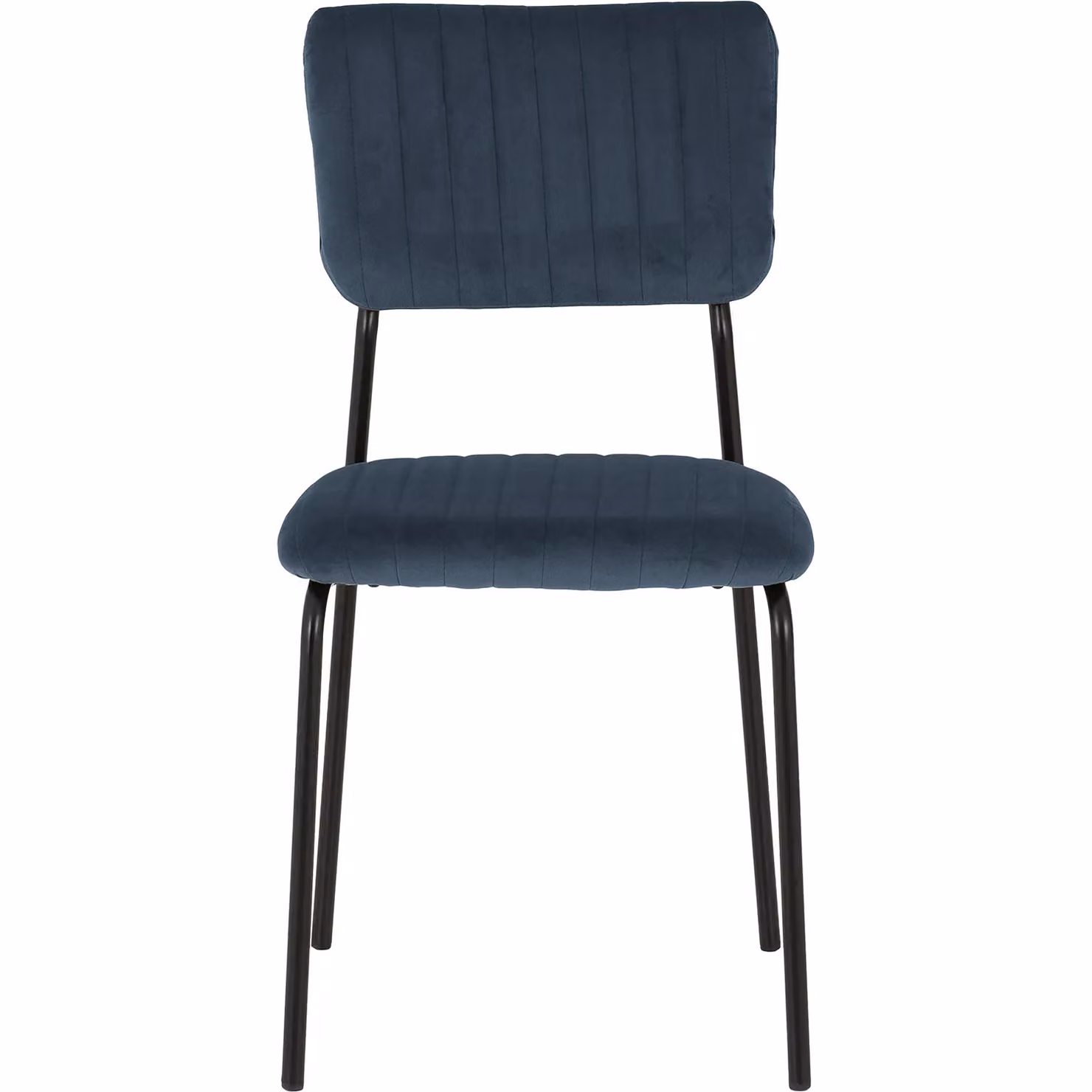 Seconique Sheldon Round Glass Top Dining Set with 5 Chairs in Navy Blue – 3