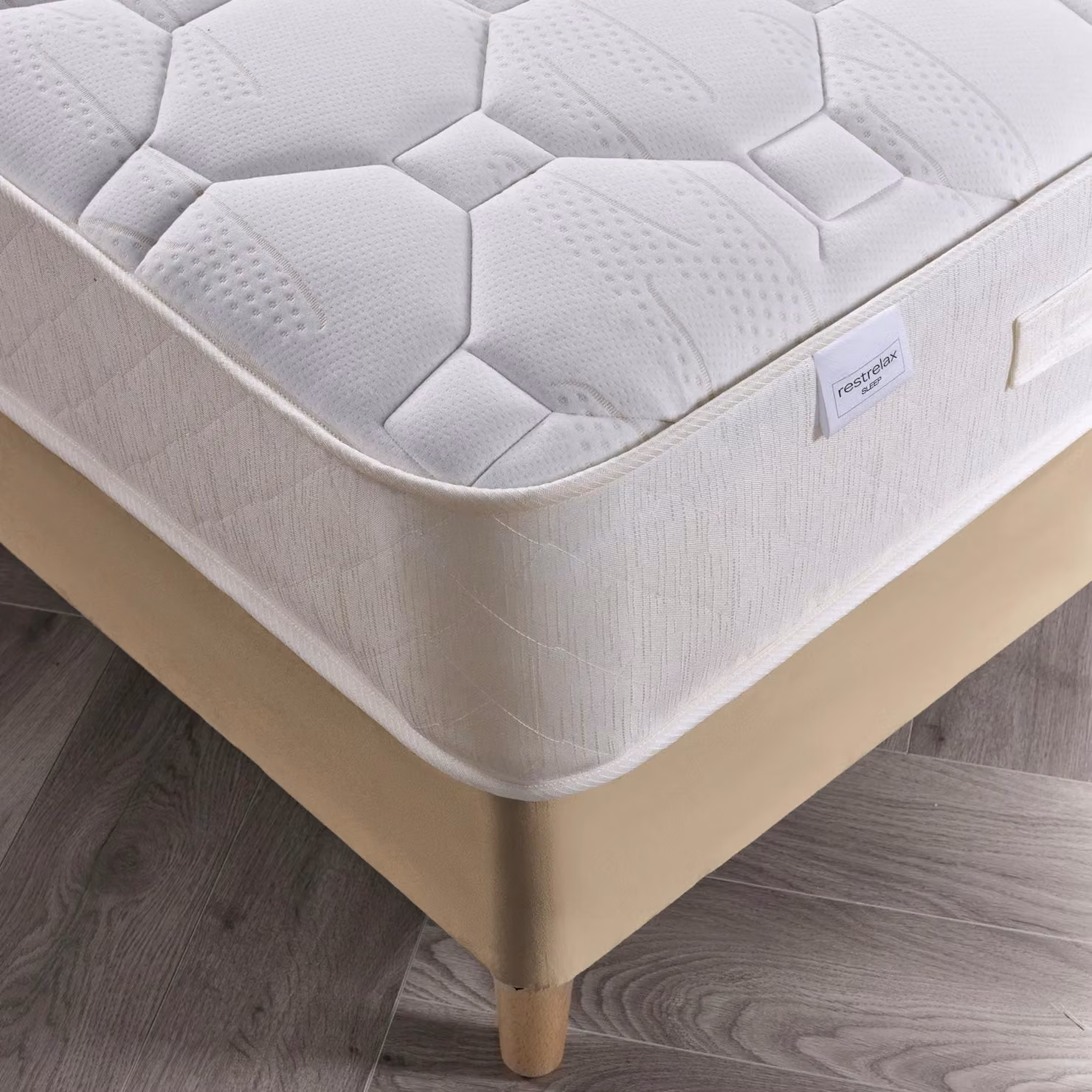 Rest Relax Faye 1000 Pocket Sprung Quilted Mattress, Medium Tension, White, W/D/H: 90 x 190 x 25 cm – 3