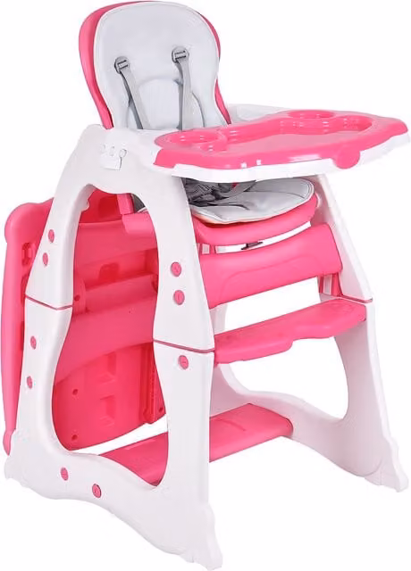 Costway Baby High Dining Chair in Pink