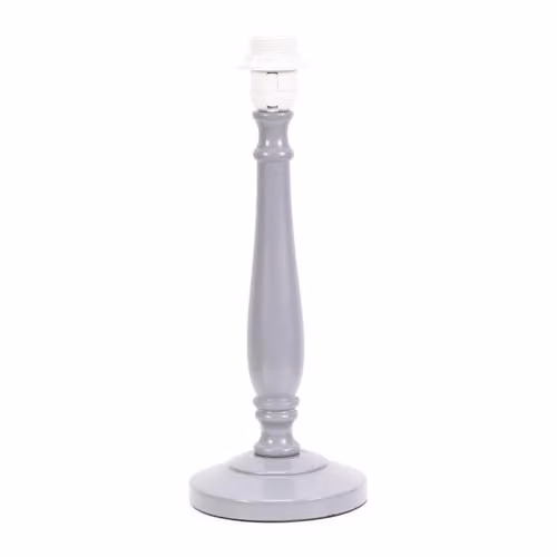 ValueLights Victoria Traditional Grey Wood Table Lamp Base