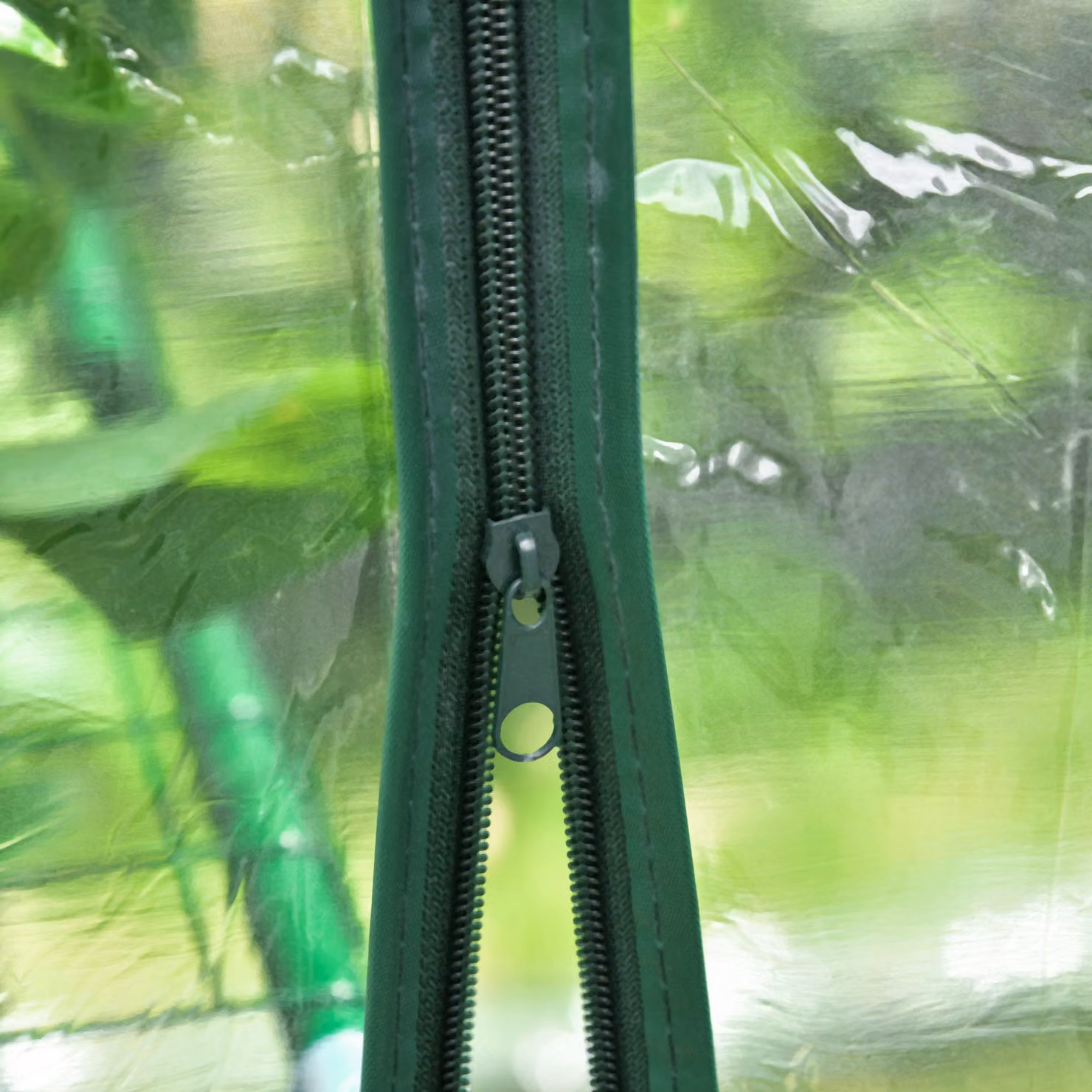Outsunny Transparent Walk-In Greenhouse with 8 Shelves and 3 Tiers, W/D/H: 143 x 143 x 195 cm – 4