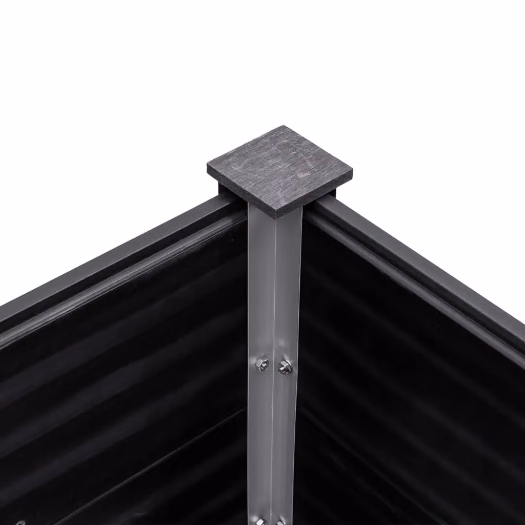 Berkfield Home Garden Grey WPC Raised Bed W/D/H: 200 x 50 x 54 cm – 4