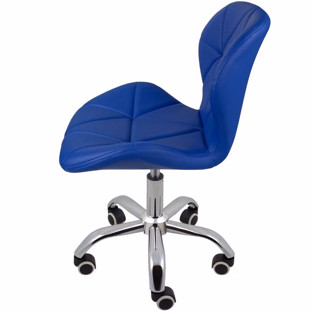 VOGREX Blue Synthetic Leather Swivel Task Chair for Home Office – 2