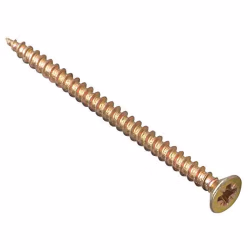 Forgefix Multi-Purpose Pozidriv Chipboard Screws, Zinc, 100 Pack, Diameter: 5.0 mm, Length: 70 mm