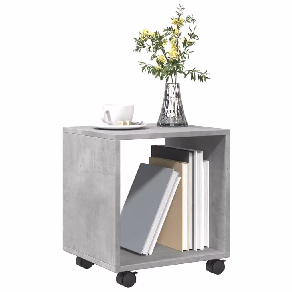Berkfield Home vidaXL Rolling Cabinet in Concrete Grey, W/D/H: 37 x 33 x 42.5 cm – 3