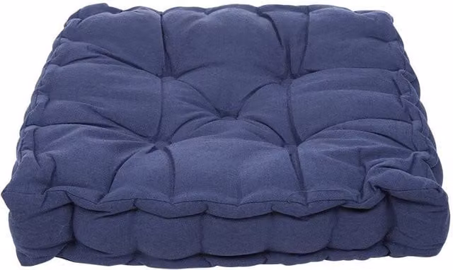 KORVIXA Blue Armchair Booster Cushion Seat Pad, W: 122 cm x L: 122 cm – 1