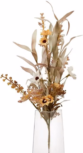 KDMK Cottage Garden Romance Large Floral Spray in Beige, Silver and Multicolour