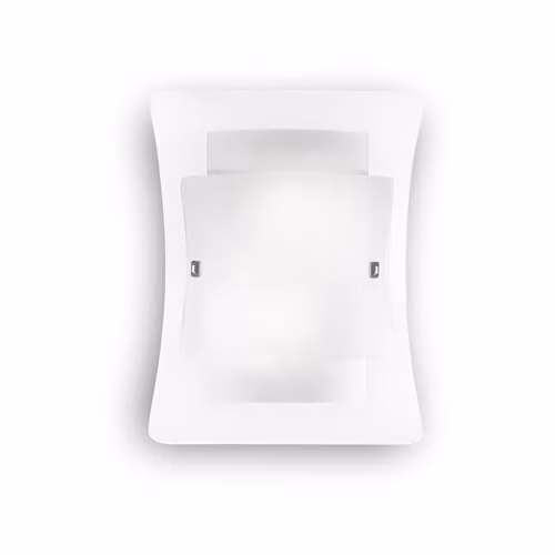 Netlighting Triplo Modern Up and Down Wall Light with Transparent Glass and Chrome Finish
