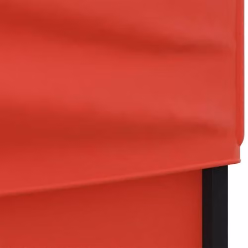 vidaXL Folding Party Tent with Sidewalls in Red and Silver, W: 6 m, D: 3 m, H: 2.44 m – 3