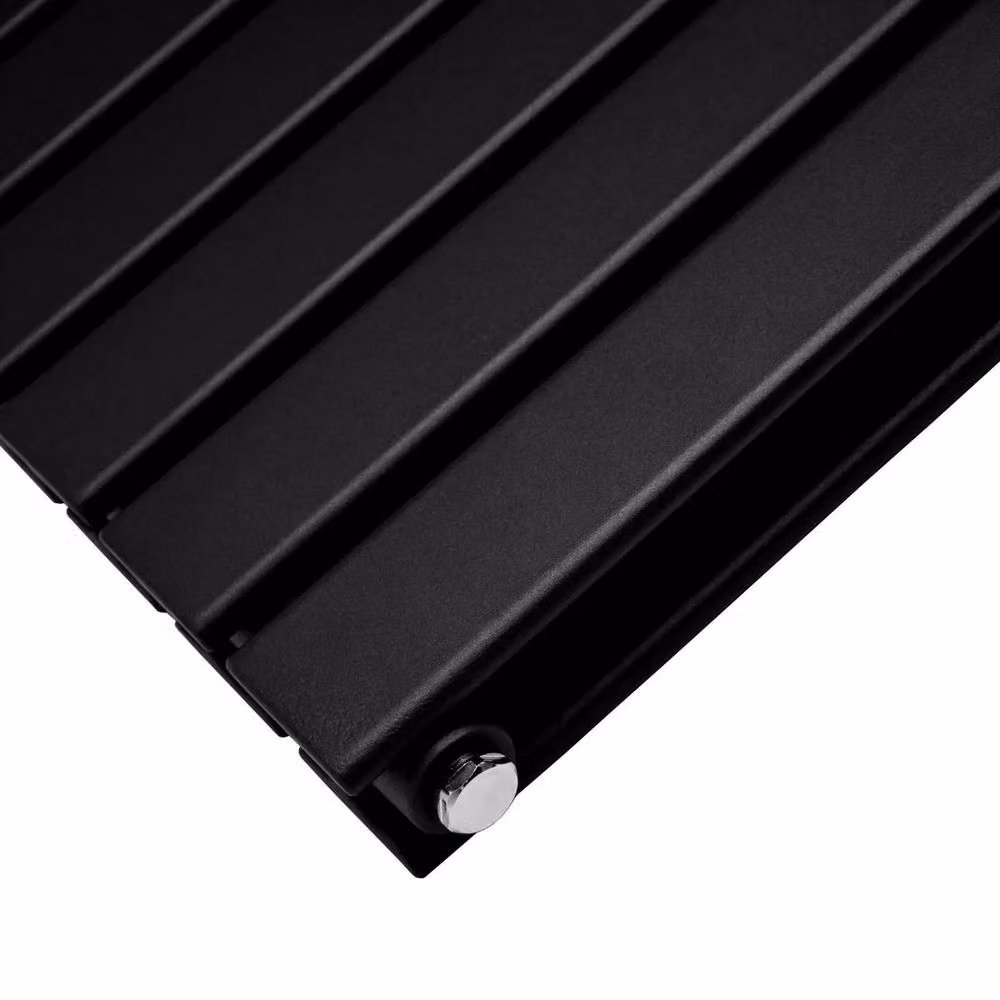 Monstershop Designer Flat Panel Steel Radiator in Black, H 60.0 cm x W 119.0 cm – 6