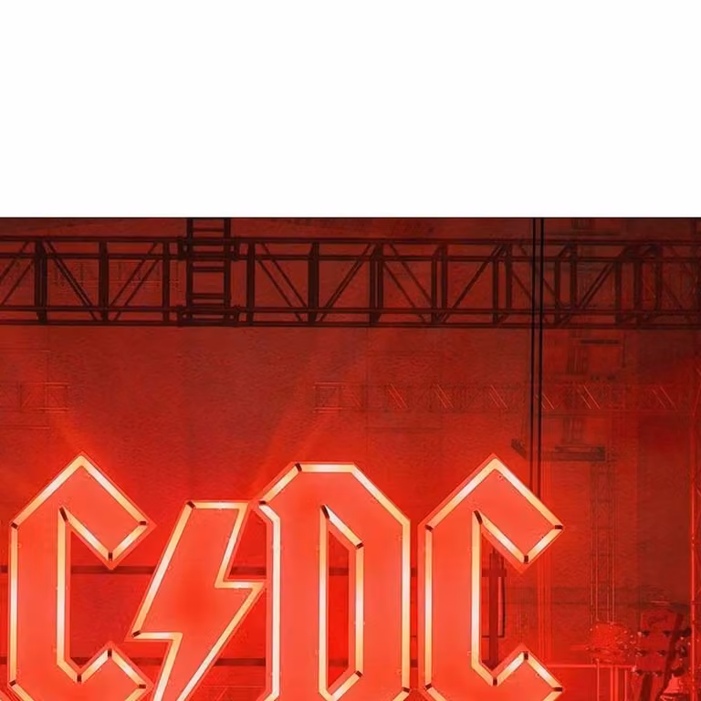 AC/DC PWR-UP Red Polyester Graphic Poster