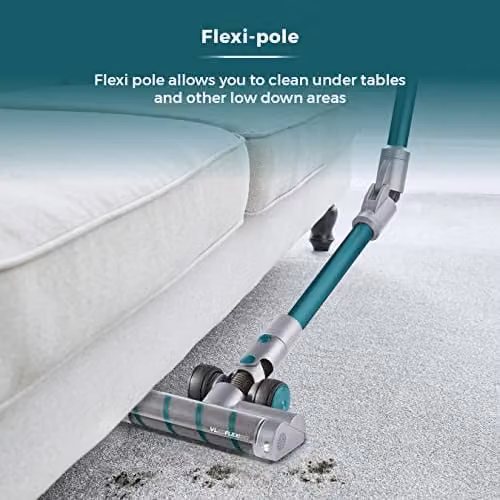 Tower T513011PETS VL80 Cordless 3-in-1 Pole Vacuum Cleaner with HEPA Filter and Anti-Tangle Roller, Petrol – 3