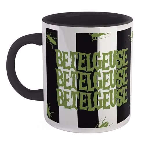 Zavvi Beetlejuice Say My Name Ceramic Mug in Black and Multicolour