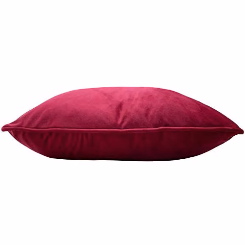 Paoletti Hortus Embroidered Bee Soft Velvet Pipe Trimmed Cushion in Pink, W/D/H: 50 x 50 x 50 cm – 2
