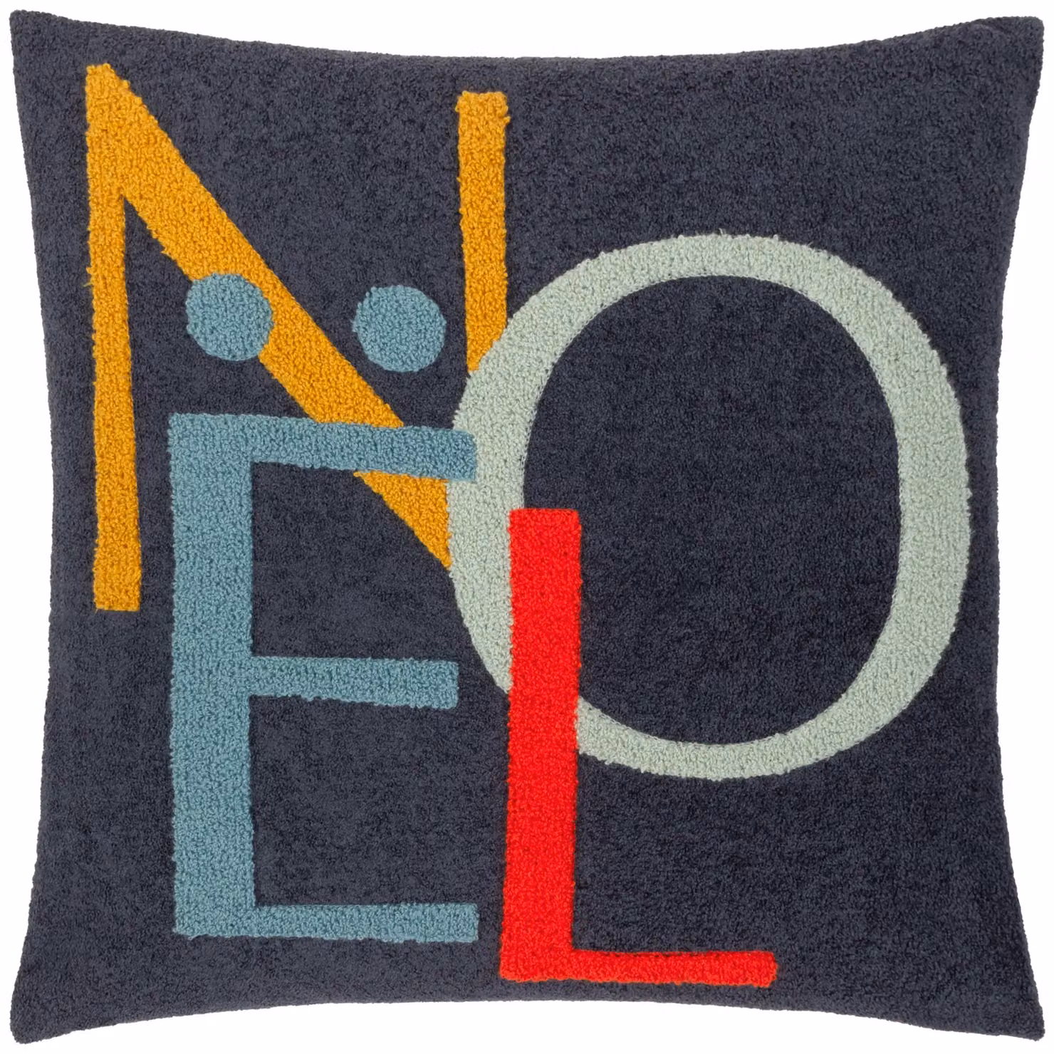 Evans Lichfield Noel Tufted Christmas Cushion, Red and Multicolour, W/D/H: 45 x 45 x 45 cm – 4