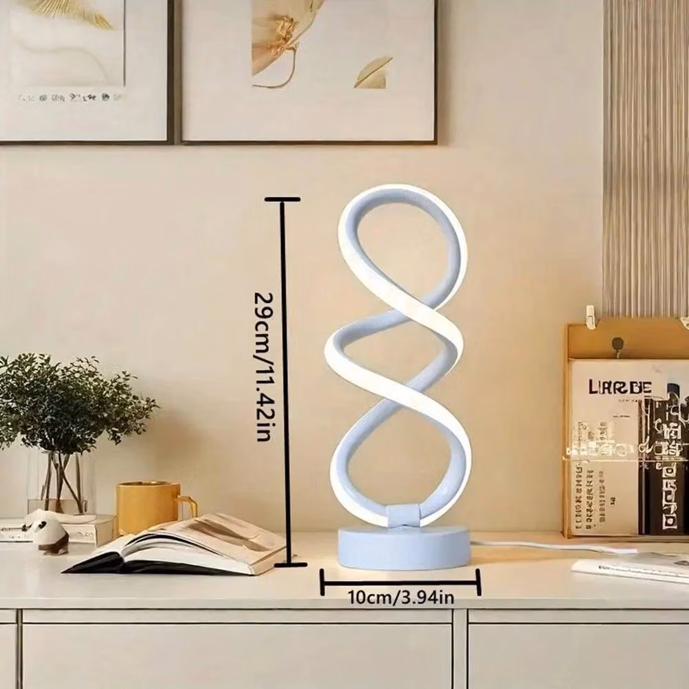 KORVIXA White Modern Dimmable LED Table Lamp – 2