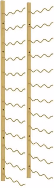 Berkfield Home Wall Mounted Gold Iron Wine Rack for 36 Bottles – 1
