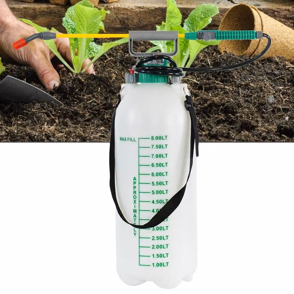 EONLION 8L Manual Garden Pressure Sprayer in White – 3