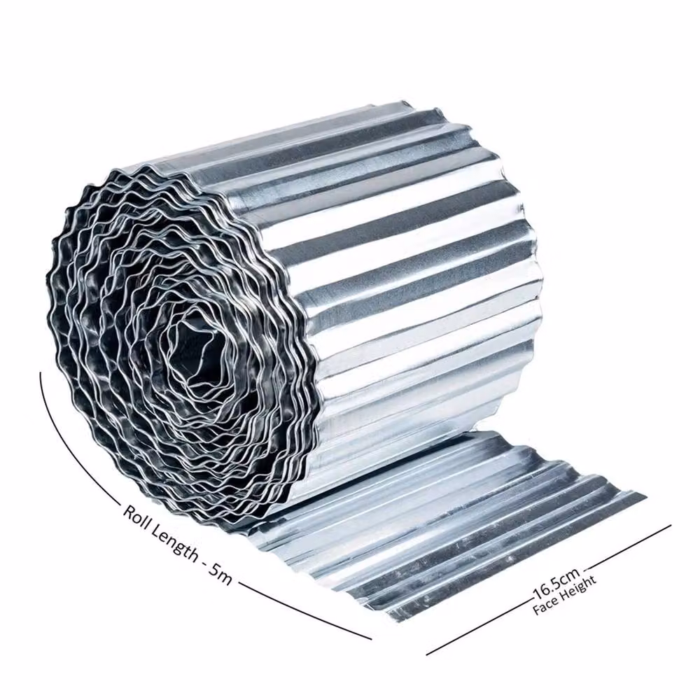 Nordara Galvanised Steel Flexible Lawn Edging Roll, Silver, 100 Pieces – 2