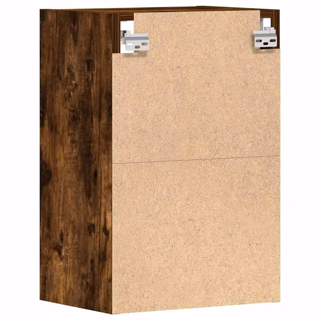 Berkfield Home Wall Mounted Hanging Kitchen Cabinet in Smoked Oak Brown, W/D/H: 40 x 29.5 x 60 cm – 5
