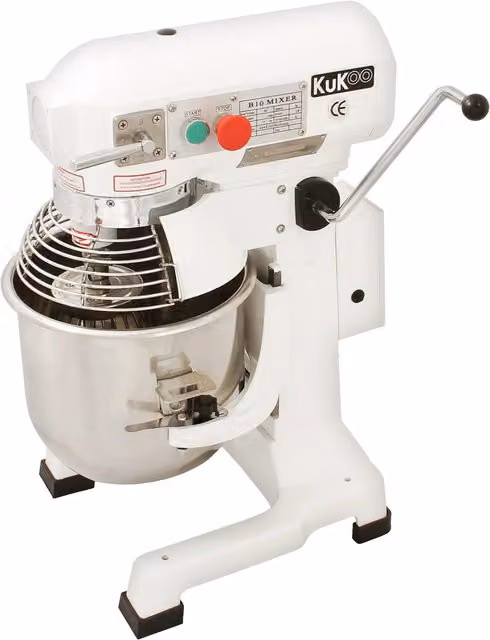 Monstershop Commercial Planetary and Spiral Food Mixer, 10L, White