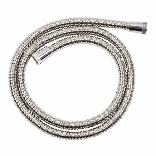 Croydex Stretchy Stainless Steel Shower Hose in Silver, 1/2 inch