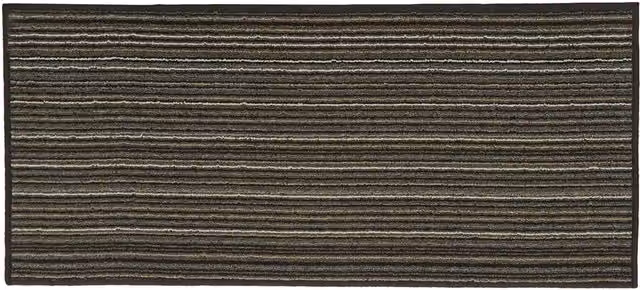 JVL Arona Brown Striped Machine Washable Indoor Runner