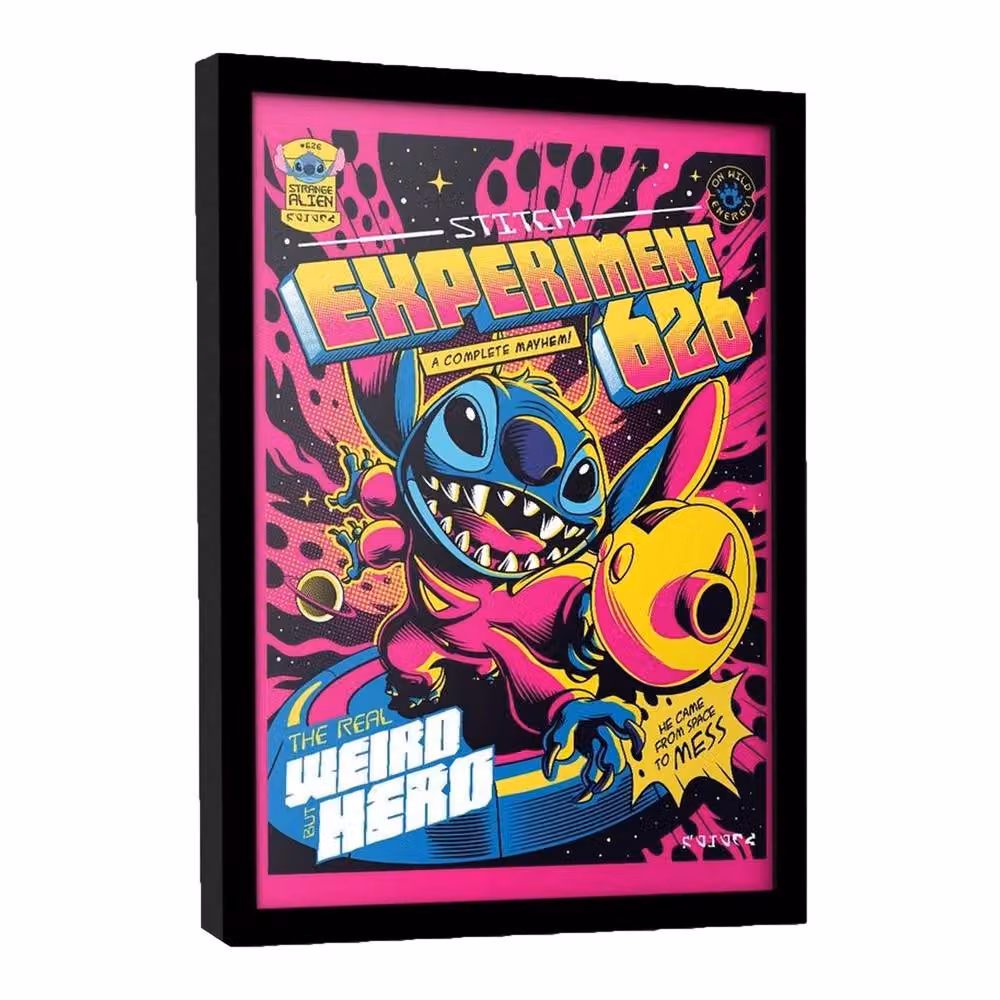Lilo & Stitch Comic 4 Framed Multicolour Paper Poster – 2