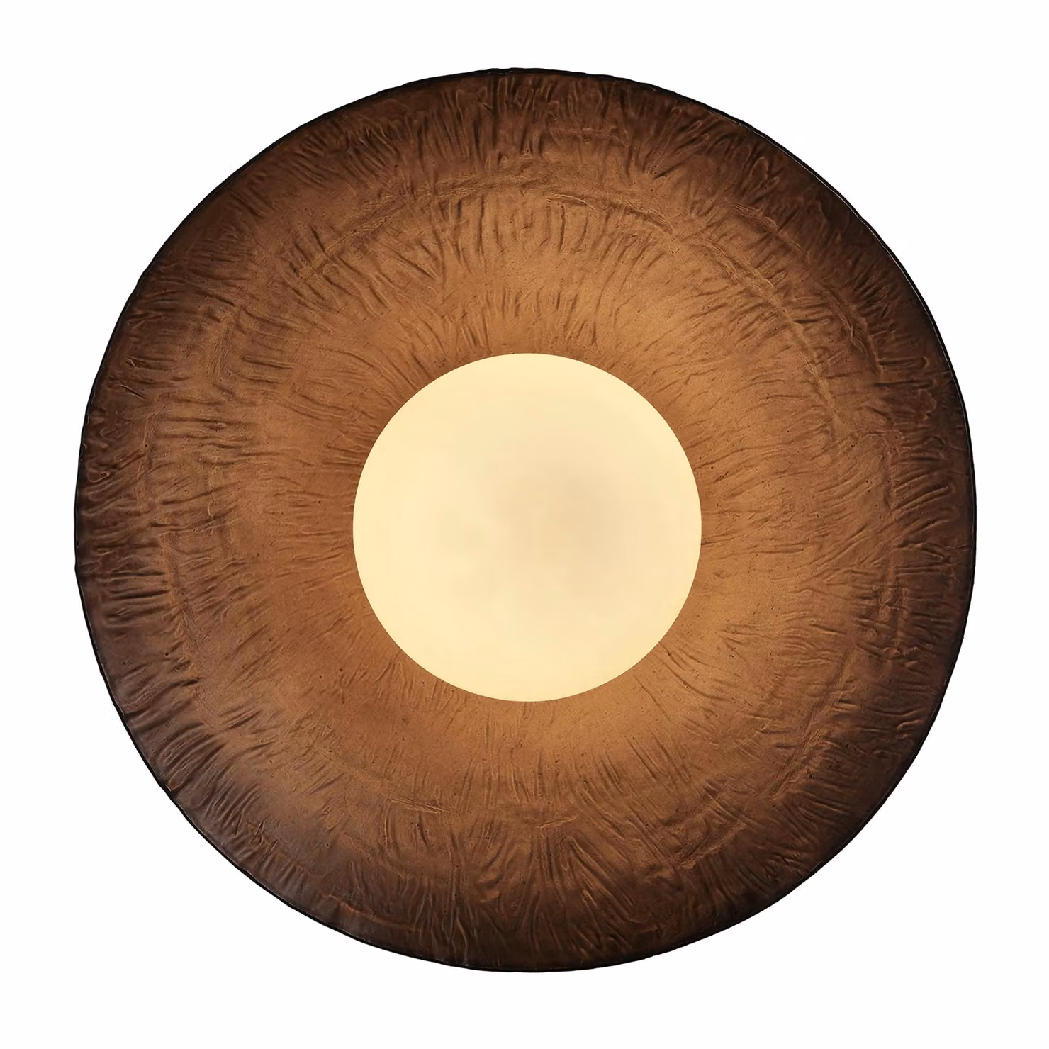 Industville Flume Diffuser Wall Light in Bronze, Diameter: 30.48 cm – 3