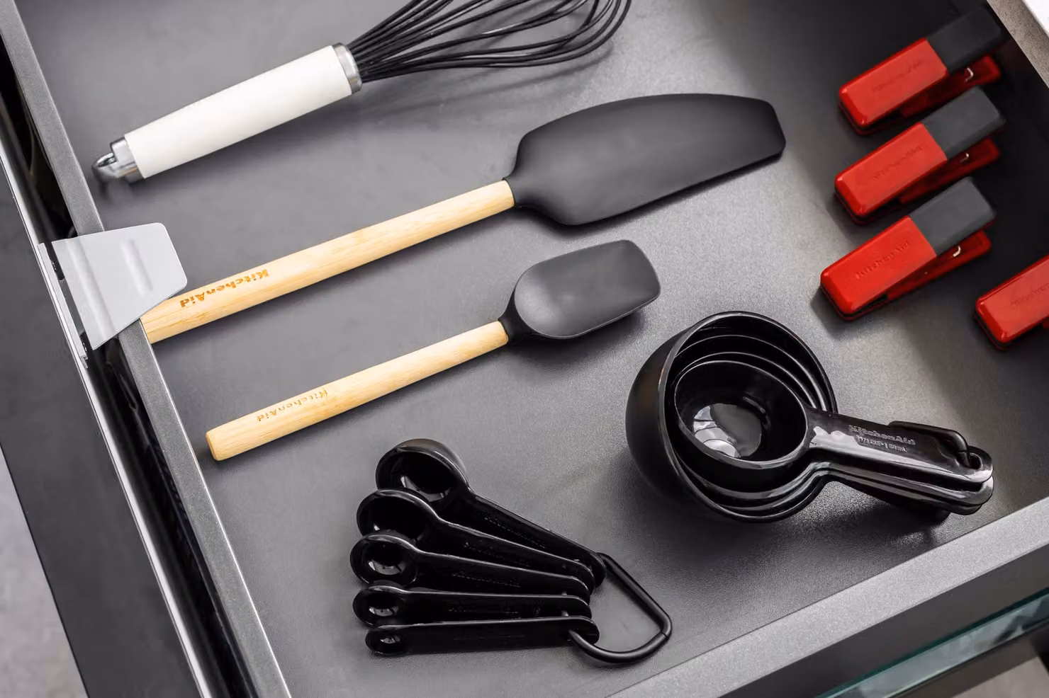 KitchenAid 11pc Stand Mixer Baking Set in Black with Silicone and Bamboo Accessories – 4