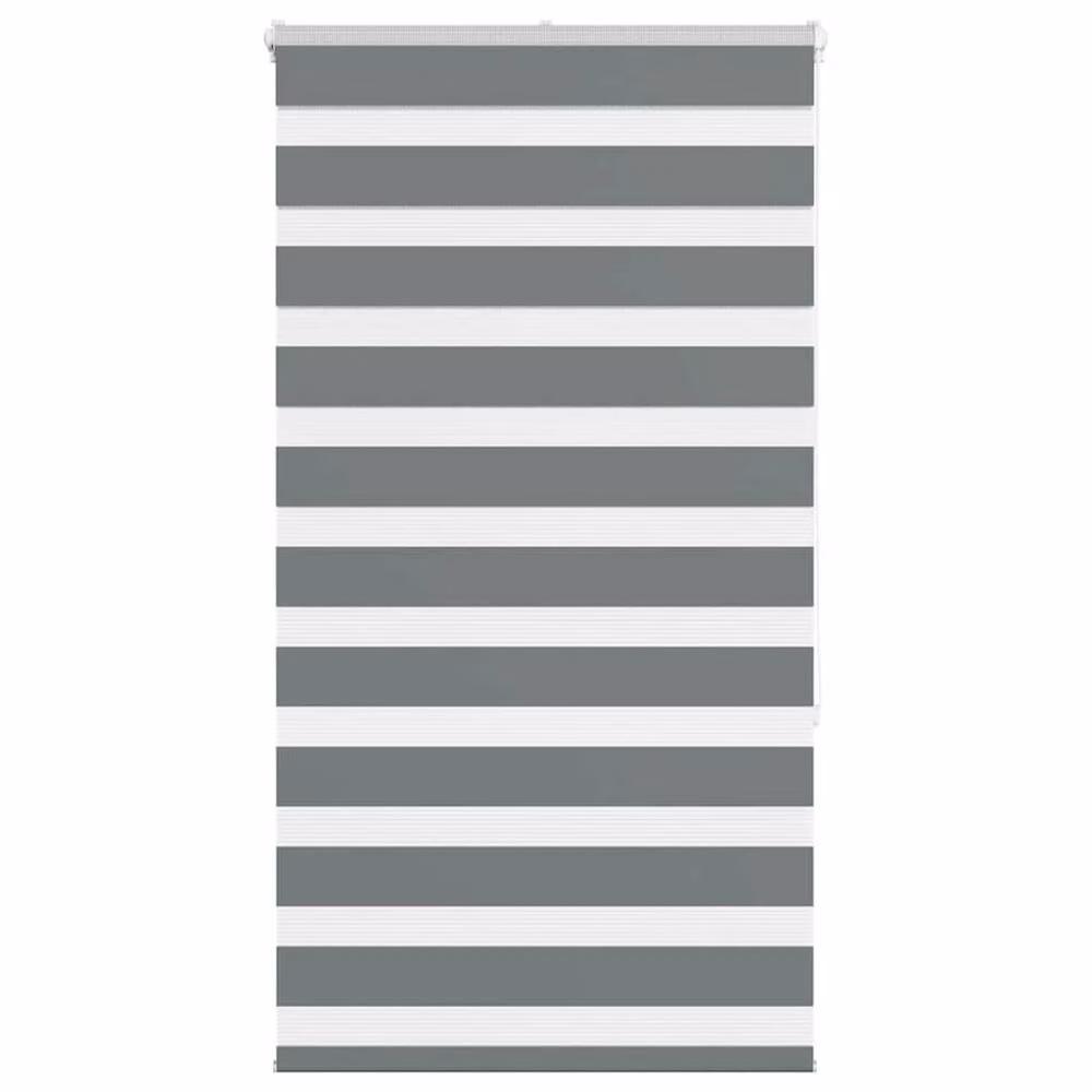 Berkfield Home Elegant Zebra Blind in Dark Grey, W: 85 cm, H: 150 cm – 2
