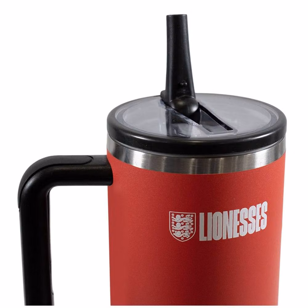 England FA Lionesses 1.2 l Stainless Steel Tumbler in Red, Blue and Black – 3