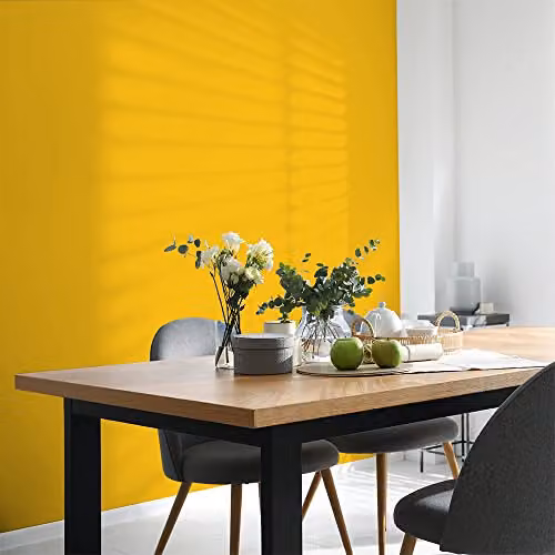 Johnstone's Silk Emulsion Water Based Wall and Ceiling Paint in Yellow, 2.5l – 3