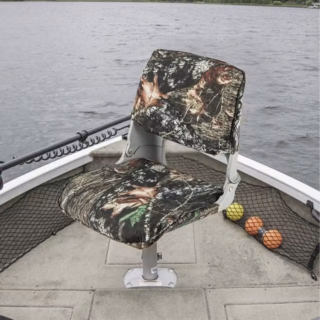 Costway Low Back Padded Boat Seat in Green and Multicolour
