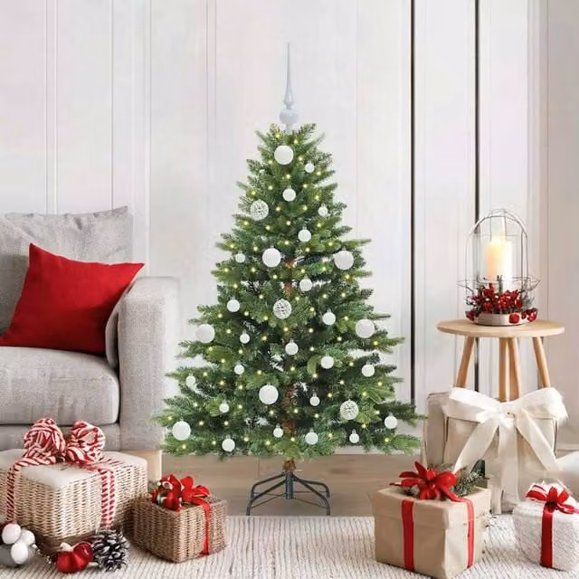 Berkfield Home Green Artificial Christmas Tree with 150 LEDs, Height: 120 cm – 1