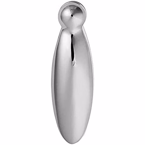 Loops Pear-Drop Shaped Lock Profile Escutcheon Plate in Polished Chrome