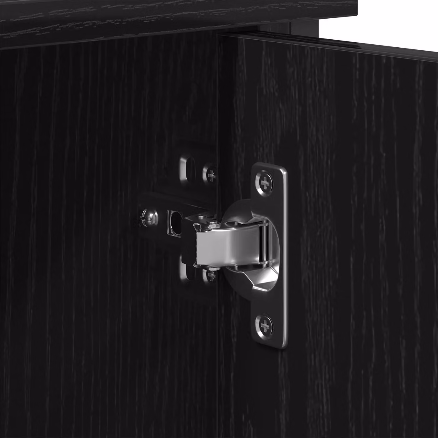 Berkfield Home Modern TV Cabinet in Black Oak, W/D/H: 101 x 35 x 65 cm – 4