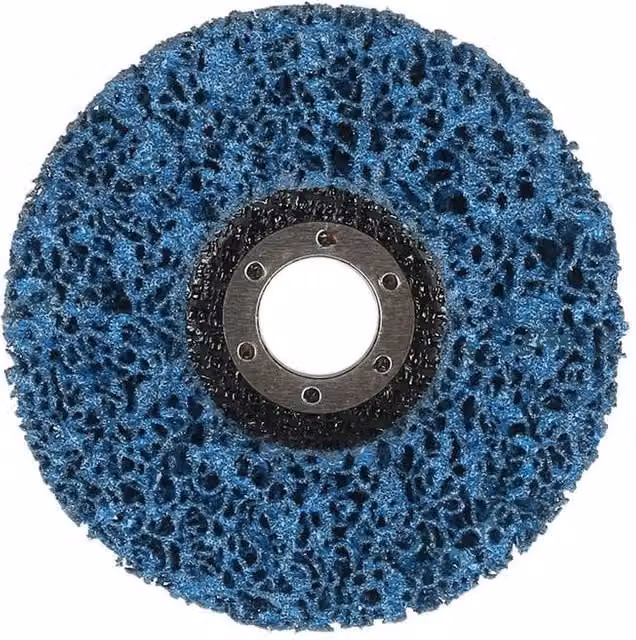 VOGREX Blue 115mm Poly Strip Discs for Rust and Paint Removal with Angle Grinder Wheels – 1
