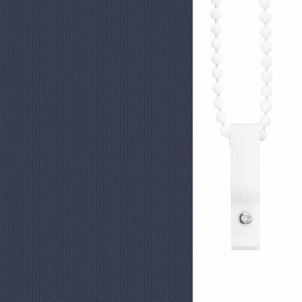 Berkfield Home Marine Blackout Roller Blind, Blue Polyester, W: 75 cm, H: 230 cm – 5