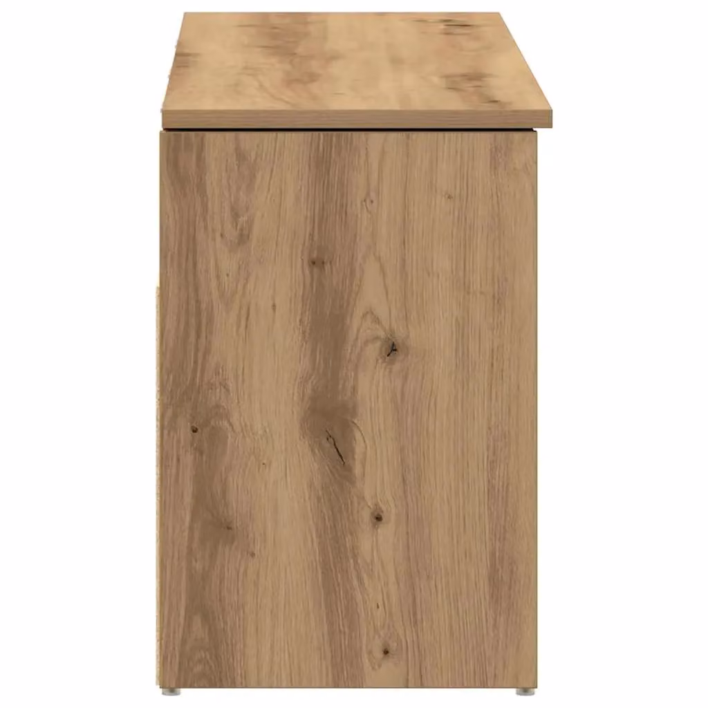 Berkfield Home Artisan Oak Shoe Bench in Brown, W/D/H: 102 x 30.5 x 45 cm – 4