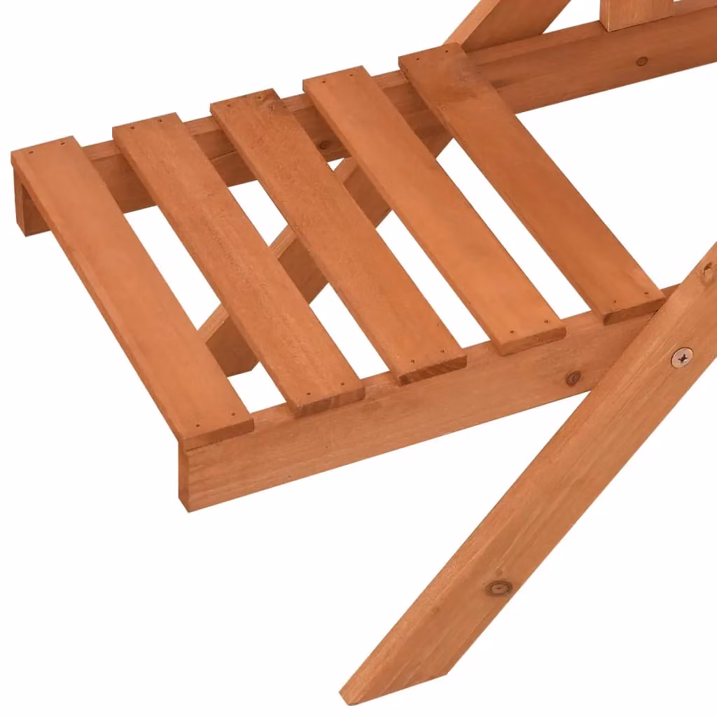Berkfield Home Rustic Orange Wood Plant Stand, W/D/H: 83 x 25 x 132 cm – 2
