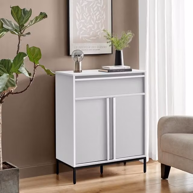 FurnitureboxUK Svit Small Storage Sideboard in White